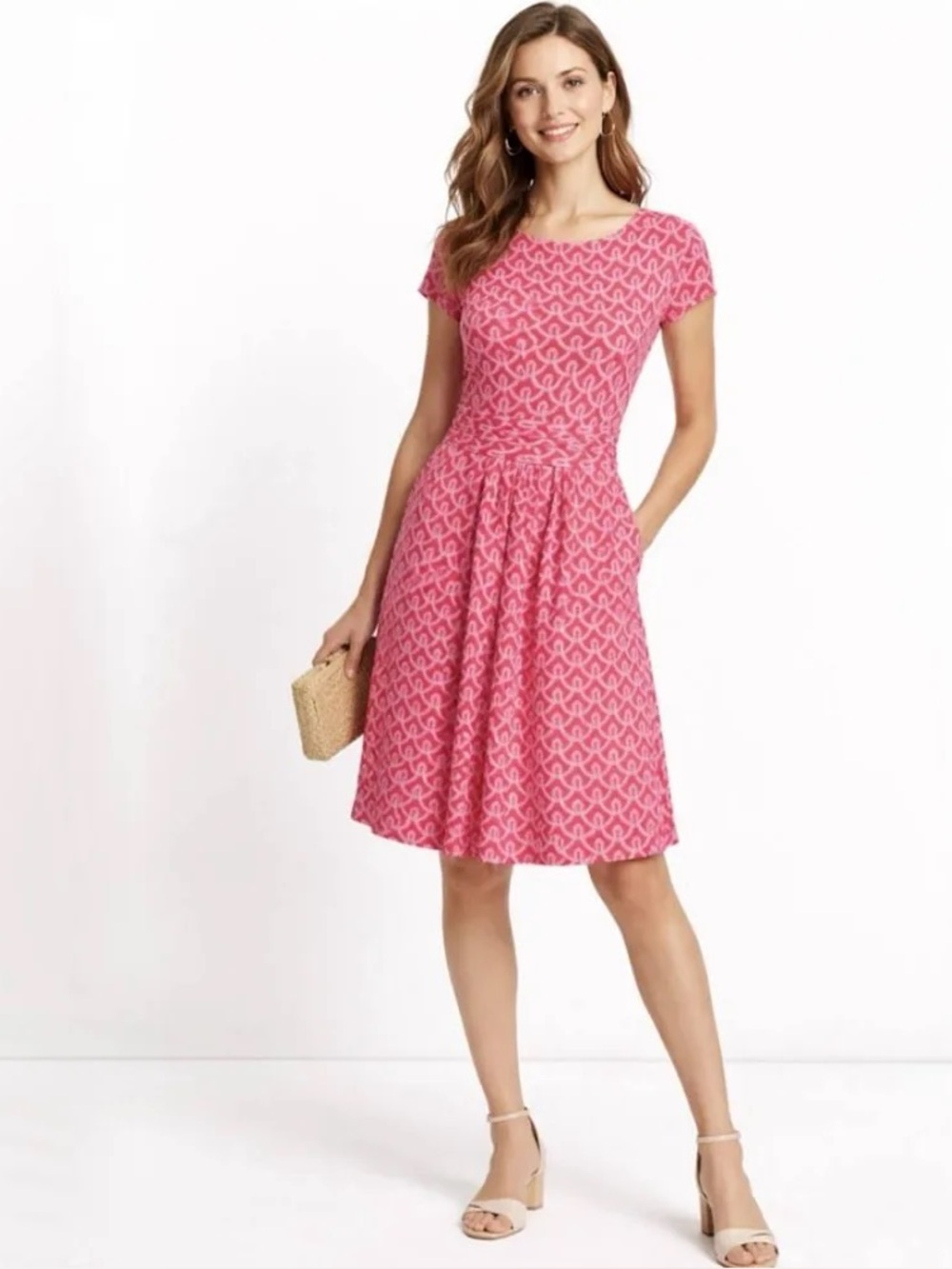 Boden Amelie Jersey Dress w/ Pockets Size 16–18 Teacher Favorite Comfy Casual